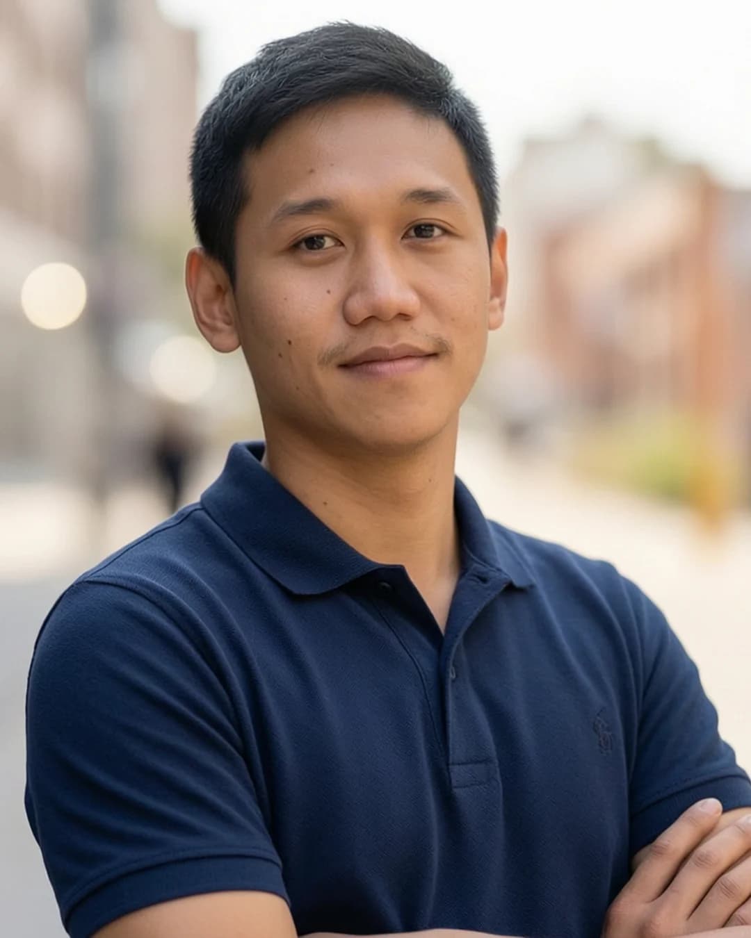 Professional AI headshot generated from a selfie