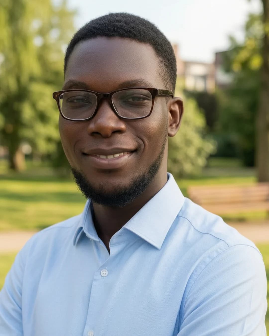 Professional AI headshot generated from a selfie